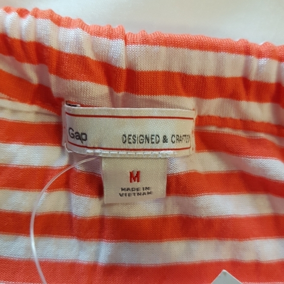 GAP women's size Medium striped tank maxi dress, orange & white. NWT - Picture 6 of 7